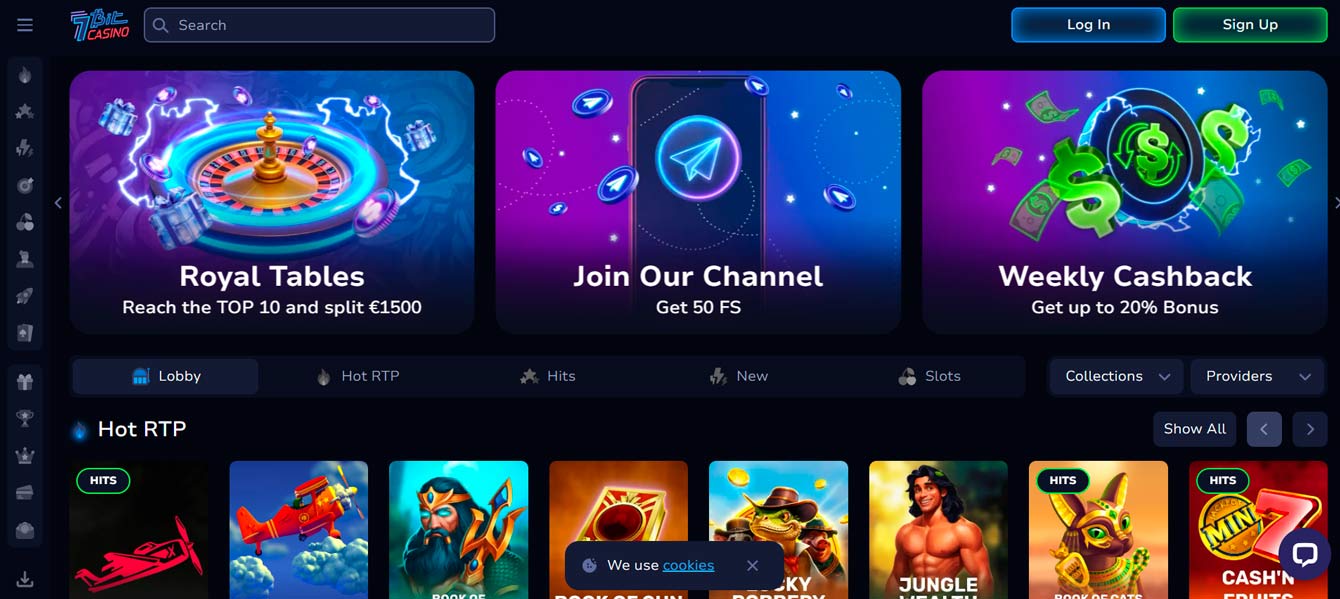 7BitCasino lobby