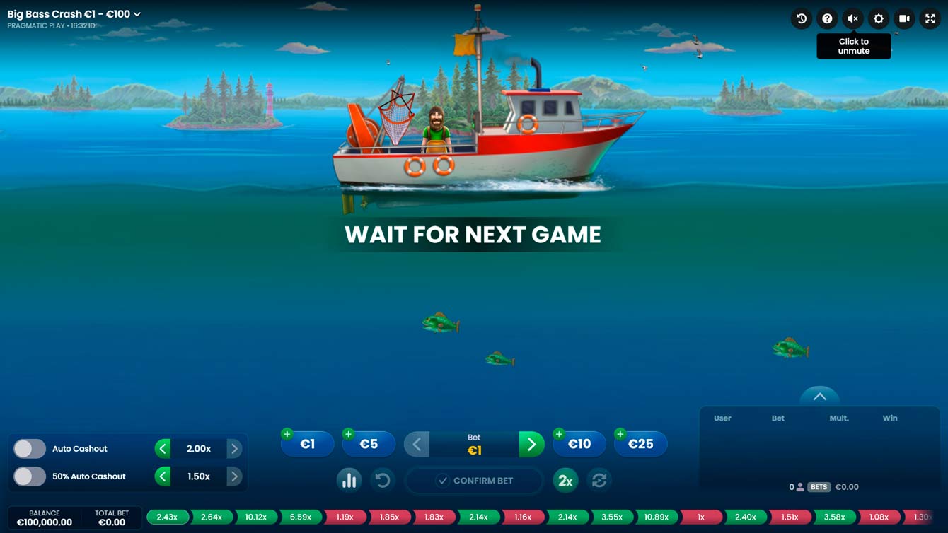 Big Bass Crash – wait for next game