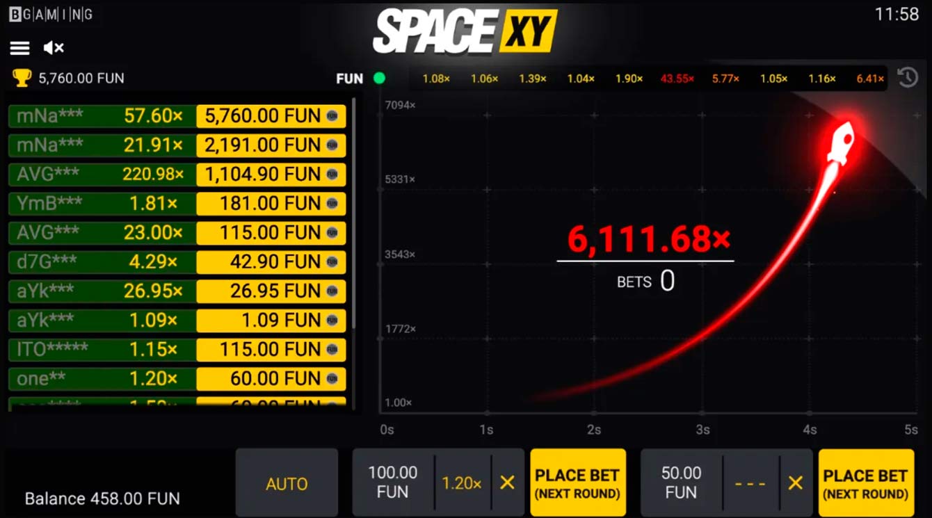 Space XY gameplay